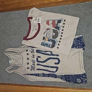Americana, USA, patriotic 2 shirt bundle